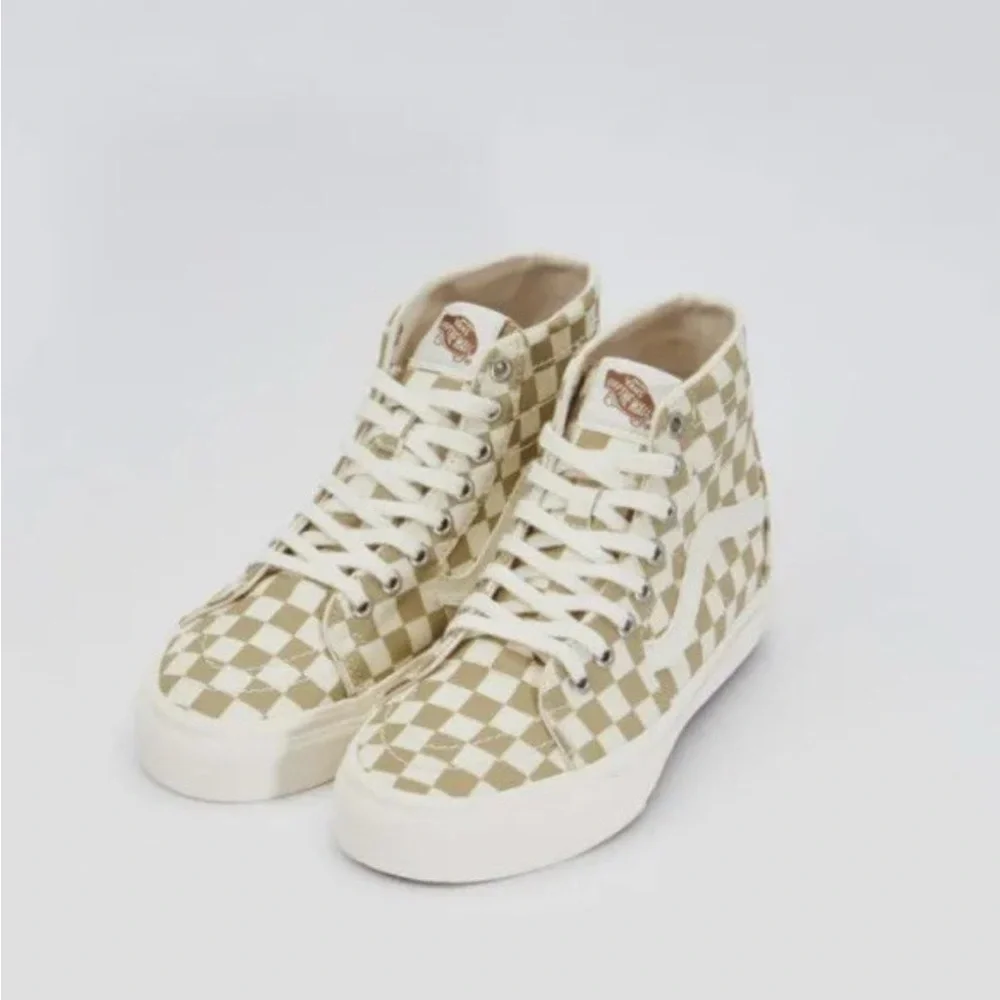 Vans Sk8-Hi Eco Theory Checkerboard High Top Sneakers Women's size 5.5